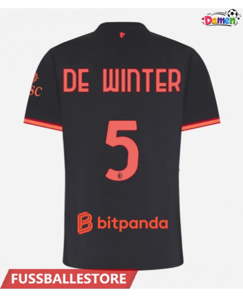 Günstige AC Milan Koni De Winter #5 3rd trikot Damen 2026-27 Kurzarm